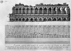Theater of Marcellus by Giovanni Battista Piranesi